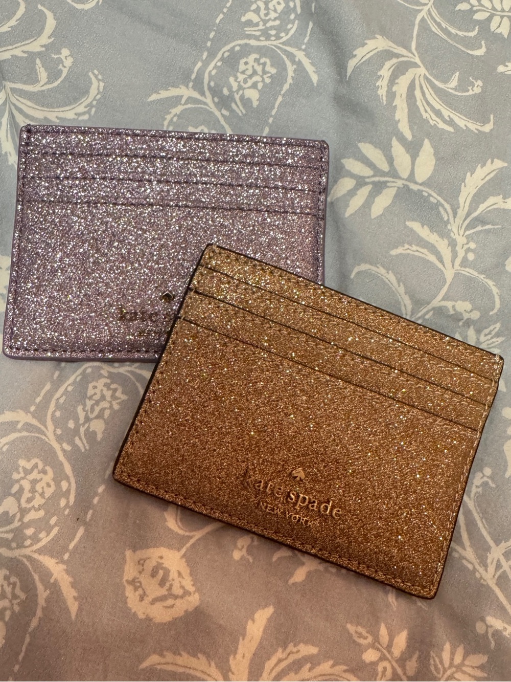 Kate Spade New York Glimmer Small Slim Card Holder Set of Two